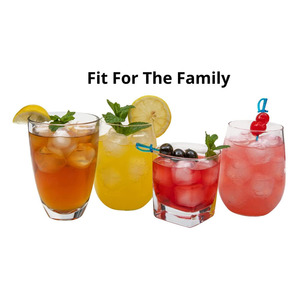 Vente en gros de glaçons en plastique blancs transparents réutilisables pour boissons - Product Image 6