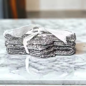 Posavasos Decorativos Bordados a Mano con Cuentas en Forma de Copo de Nieve, Precio al por Mayor - Product Image 4