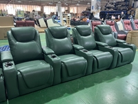 Chaise de canapé de nouvelle rangée avec 2 sièges amoureux meubles de cinéma maison avec porte-gobelet inclinable électrique avec l'accoudoir