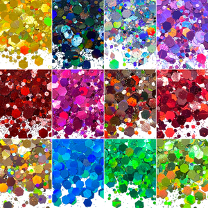 Xucai Cosmetic Grade Glitter Shaker Birthday Cake Toppers Festival Decorations Liquid Liquid Resin Supplies Promotional Party