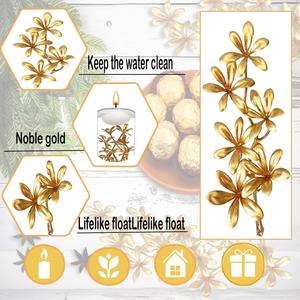 Fleurs artificielles en plastique, orchidées dorées, remplissages de vase, fausses compositions florales, décoration de mariage, fête, maison, restaurant, marque <span class=keywords><strong>CH</strong></span> - Product Image 3