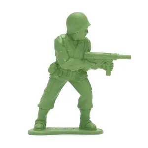 Kustom Plastik Kecil Mainan Boneka PVC Model Tentara Militer Action Figure