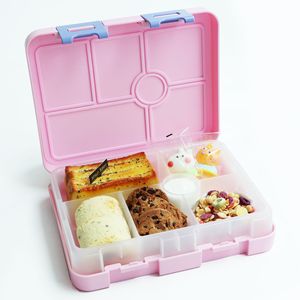 Bangduo Plastic Childrens <b>Lunch</b> <b>Box</b> Rectangle Microwave Safe With Dividers For Kids School Meals - Product Image 3