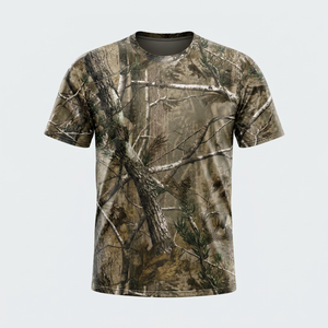Custom Men's Camo T Shirt Short Sleeve Printed Technics Summer Wear Streetwear Style New Arrival Breathable Unique Design - Product Image 1