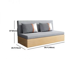 New Style Contemporary Divan <strong>Bed</strong> <strong>Sofa</strong> Couch Cotton Blend Convertible Solid Wood Daybed - Product Image 3