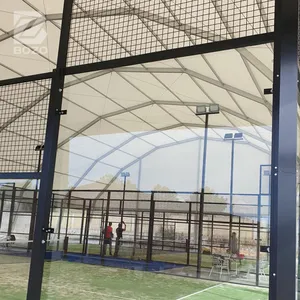 Guangzhou Bozo 20X30M untuk tempat 1 tenda poligon atap lapangan basket untuk acara olahraga Pvc tenda bahan tahan air untuk dijual