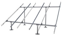 Support de montage de panneau solaire de système de structures d'accessoires de rail de mise à la terre de toit plat en métal