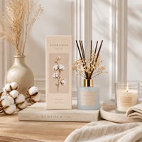 Diffuseur de parfum en rotin naturel, longue durée, écologique, pour le salon, la chambre, la salle de bain, la buanderie