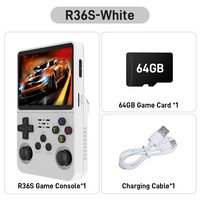 Nkiwi R36S Portable rétro Open Source Linux système Console de jeu vidéo portable 64GB/128GB IPS 20000 + jeux Pocket Gameboy