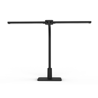 Lampe artisanale LED à double tête 18W haute puissance avec contrôle coulissant et mode minuterie, lumière d'étude professionnelle pour la protection des yeux