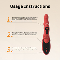 Vibromasseur Dildo à Ondulations pour Femmes, Stimulation par Pression de la Langue et des Doigts, Jouets Sexuels, Masturbateur Féminin avec Affichage LED
