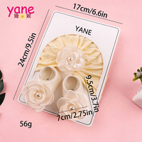 Conjuntos de Gorro y Calcetines para Bebé al por Mayor, de Algodón Peinado con Flores y Perlas, Personalizados para Recién Nacidos