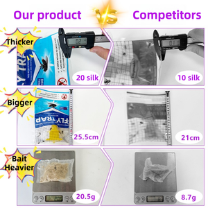 Bolsa Trampa para Moscas Reforzada y Resistente a los Rayos UV con Orificio para Colgar DIY y Diseño Impermeable y Resistente al Sol para Venta al por Mayor en Granjas Ganaderas - Product Image 6