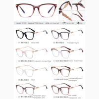 MS 81595 2024 Nouvelle monture de lunettes de vue unisexe TR90+Métal, œil de chat, blocage de la lumière bleue, design tendance coloré, logo personnalisé