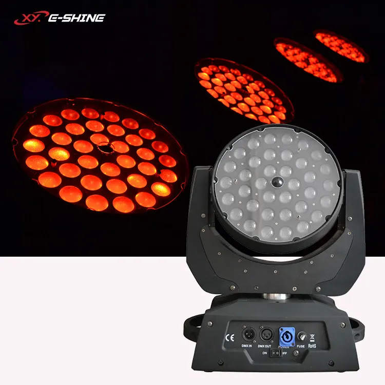 Hot sale 36*10W RGBW 4in 1 wash with zoom DMX512 LED moving head light