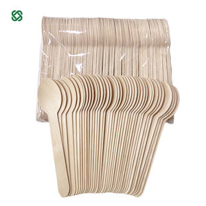 Wholesale Biodegradable 140mm <strong>Wooden</strong> Disposable <strong>Wooden</strong> <strong>Spoon</strong> With Custom Logo For Outdoor Party Or Travel Food Usage - Product Image 3