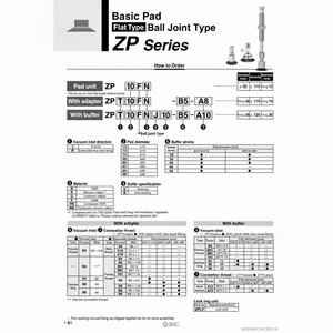 SMC Pneumatics Vacuum Pad ZP13FN Équipement de manutention - Product Image 1