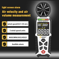 Anémomètre numérique portable professionnel XEAST OEM avec thermomètre à ailettes pour mesurer la vitesse du vent et la température, instruments de test
