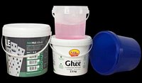 Ember cat plastik 10 Liter sesuai pesanan ember plastik IML ember plastik Label dalam cetakan dengan tutup