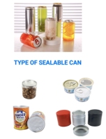 Machine de scellage de canettes PET pour céréales et noix de haute qualité, Scelleuse de canettes en papier pour chips, Scelleuse de canettes de thé MATCHA