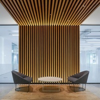 Panneaux acoustiques muraux en bois, écologiques, ignifuges, matériau absorbant le son, panneaux acoustiques muraux en grille