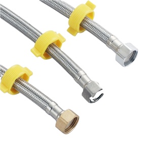 LIRLEE <span class=keywords><strong>Tuyau</strong></span> d'<span class=keywords><strong>arrosage</strong></span> d'eau chaude pour salle de bain en acier inoxydable tressé en or avec <span class=keywords><strong>robinet</strong></span> de <span class=keywords><strong>cuisine</strong></span> - Product Image 3