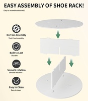 Drehbarer Schuhschrank mit Großer Kapazität, Eingangsbereich-Schuhregal, Wohnheim-Schuhregal, OEM-Schuhregal, ODM-Schuhorganizer