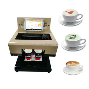 4 Kopjes 3d Cake Printer Eetbare Inkjet Printer Koffiedruk Machine Voedsel Printer