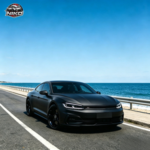 NIKO film PET Crystal <b>black</b> Automotive Car <b>Wrap</b> Vinyl Full Body Color-Changing PVC Car Paint Protection Vinyl Stickers - Product Image 1