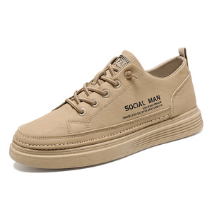 Zapatillas Deportivas Casuales de Verano 2025 para Hombre, Transpirables, Blancas, de PU, con Forro de PU Negro a la Moda que Combina con Todo - Product Image 5