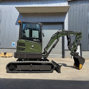 LIVRAISON GRATUITE Mini-excavatrice sur chenilles Taijin 2-3 tonnes, haute efficacité, moteur, pompe, PLC et boîte de vitesses certifiés CE EPA - Product Image 3