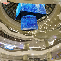 Affichage numérique LED en forme de colonne ronde Cube Affichage LED de forme créative Écran d'affichage LED innovant Lecteur publicitaire LED d'intérieur P4