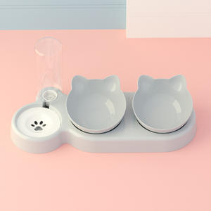 Comederos Dobles para Perros y Gatos, Portátiles, Plegables, de Plástico, con Diseño Antiderrames y Antideslizante, Ecológicos, para Alimentación Manual con Agua - Product Image 1