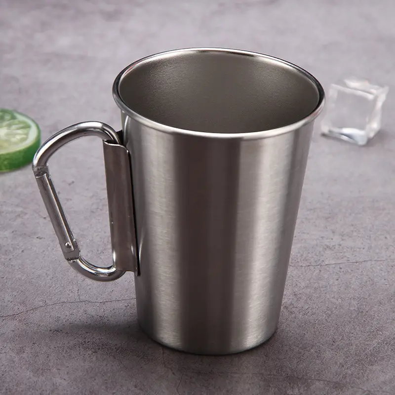 30g emaille-keramik camping-kaffeebecher tasse benutzerdefiniertes muster logo mit griff für geburtstag party geschenke kleine metall-emaille-becher