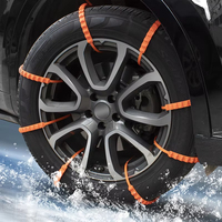 Chaînes à neige d'urgence en nylon antidérapantes pour voiture, installation sans outil, attache-câble antidérapant pour conduite hivernale sur glace et neige