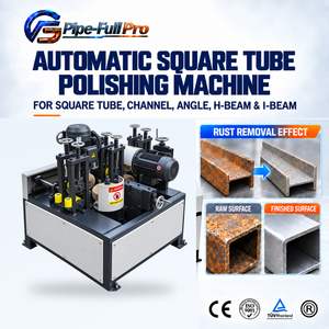 Máquina Automática para Pulir Tubos Cuadrados, para Pulir Hierro Angular, Acero de Canal y Barras Planas, y Limpiar la Superficie - Product Image 1