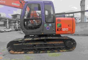 Excavadora Usada HITACHI KOMATSU HYUNDAI KOBELCO develon EX120 EX60 EX70 EX200 ORIGINAL BARATA de Segunda Mano CON Motor Japonés - Product Image 3