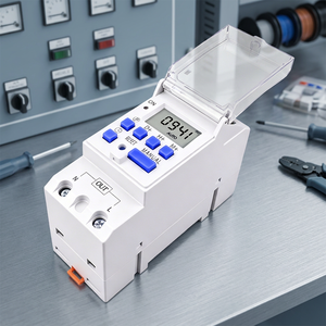 CNJXU 1NO 1NC Din Rail Single Phase Weekly 7 Days Programmable Digital Time Switch Relay <b>Timer</b> Battery Powered 30A 230V ABS IP65 - Product Image 3