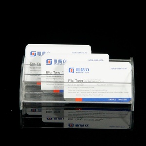 Boîte de présentation de cartes de visite en acrylique transparent pour bureau avec couvercle, couleur et logo personnalisés, épaisseur 3-5 mm, forme personnalisée, OEM/ODM acceptés - Product Image 4