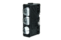 Nouveau design personnalisable, phare LED à trois yeux en fonte sous pression, étanche IP67, certifié CE, 10000LM 80W-100W