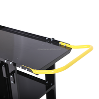 Chariot de soudeur robuste à 3 niveaux de 37 pouces avec roues pivotantes, en acier laminé à froid, conception modulaire - Personnalisable OEM/ODM/OBM