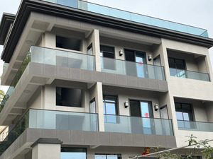 Ringhiera in Vetro <span class=keywords><strong>per</strong></span> Balcone da Esterno a Prezzo di Fabbrica, Recinzione in Vetro Temperato con Supporti in <span class=keywords><strong>Acciaio</strong></span> Inox 304/316 - Product Image 2