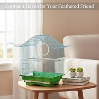 Grande cage à oiseaux en métal, cage à perroquets avec loquet fiable, petit enclos intérieur pour animaux de compagnie pour appartements, fournisseur en gros
