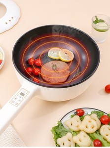 Sartén <span class=keywords><strong>pequeña</strong></span> automática multiusos, hervidor de huevos, <span class=keywords><strong>olla</strong></span> eléctrica antiadherente con mango, sartén eléctrica con vaporizador - Product Image 2