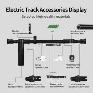 Modern Black Electric Roman Pole Bluetooth Sensor Technology for Indoor Outdoor Office <b>Kitchen</b> Bedroom Living Room Smart Wire - Product Image 4