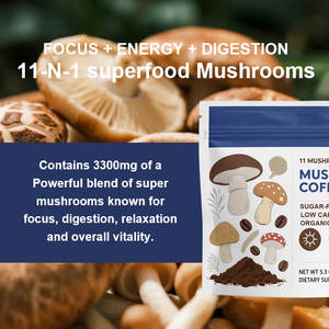 Sıcak satış OEM kollajen mantar kahve anında organik kahve adaptojenik mantar ve MCT yağ mantar kahve - Product Image 3