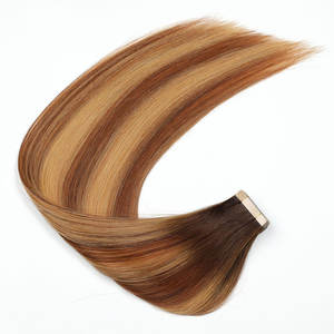 Alta qualità reale capelli umani estensioni del nastro facile applicare lo spessore naturale aspetto voluminoso proteggere il cuoio capelluto - Product Image 2