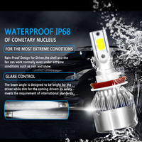 Nouveau Design OEM 6000K H11 C6 ampoule de phares à Led pour système d'éclairage automatique