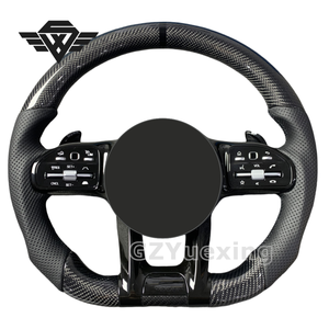 Volante de fibra de carbono deportivo para Mercedes <span class=keywords><strong>AMG</strong></span> <span class=keywords><strong>GT</strong></span> 63 s W205 W166 W177 W204 W217 W222 C63 E63 S63 G63 incluyendo CLS - Product Image 1