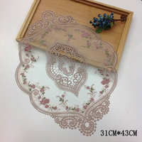 Table à manger broderie artisanat napperon Style européen dentelle isolation plaque tapis Anti-brûlure macramé dessous de verre tapis de Table